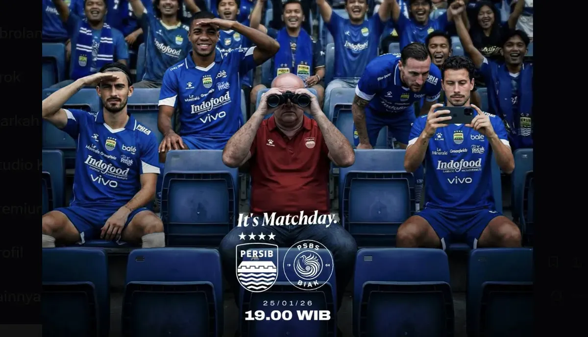 Live Streaming Persib Bandung vs PSBS Biak Super League 2025/26: Jadwal, Kondisi Tim, dan Peluang Kemenangan (Sumber: X/@bandungfootball)