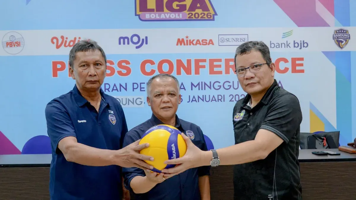 Bandung bjb Tandamata menjalani Proliga 2026 di GOR Sibalulungan, Kabupaten Bandung, Jawa Barat pada 22-25 Januari 2026. (Sumber: Dok. bank bjb)