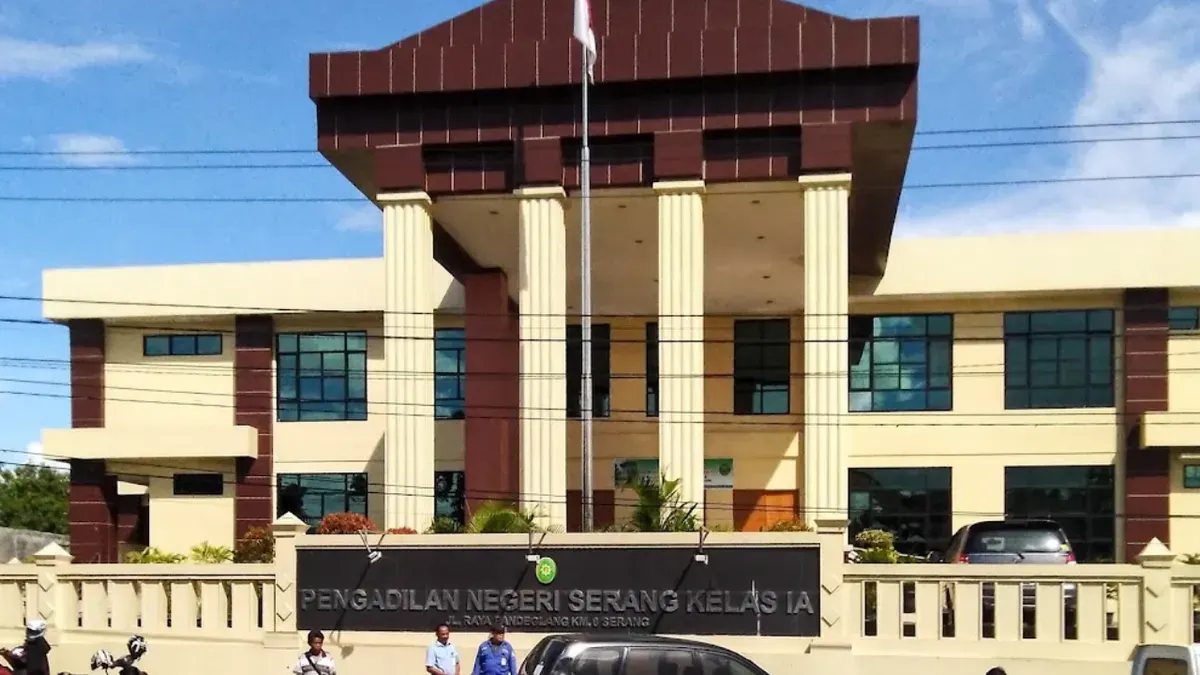 Ilustrasi Gedung Pengadilan Negeri Serang. (Sumber: Istimewa)