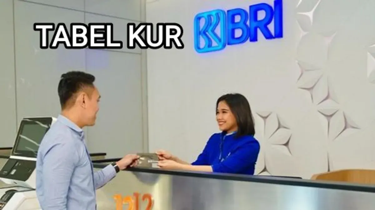 Tabel KUR BRI 2026 akhir Januari 2026. (Sumber: BRI)