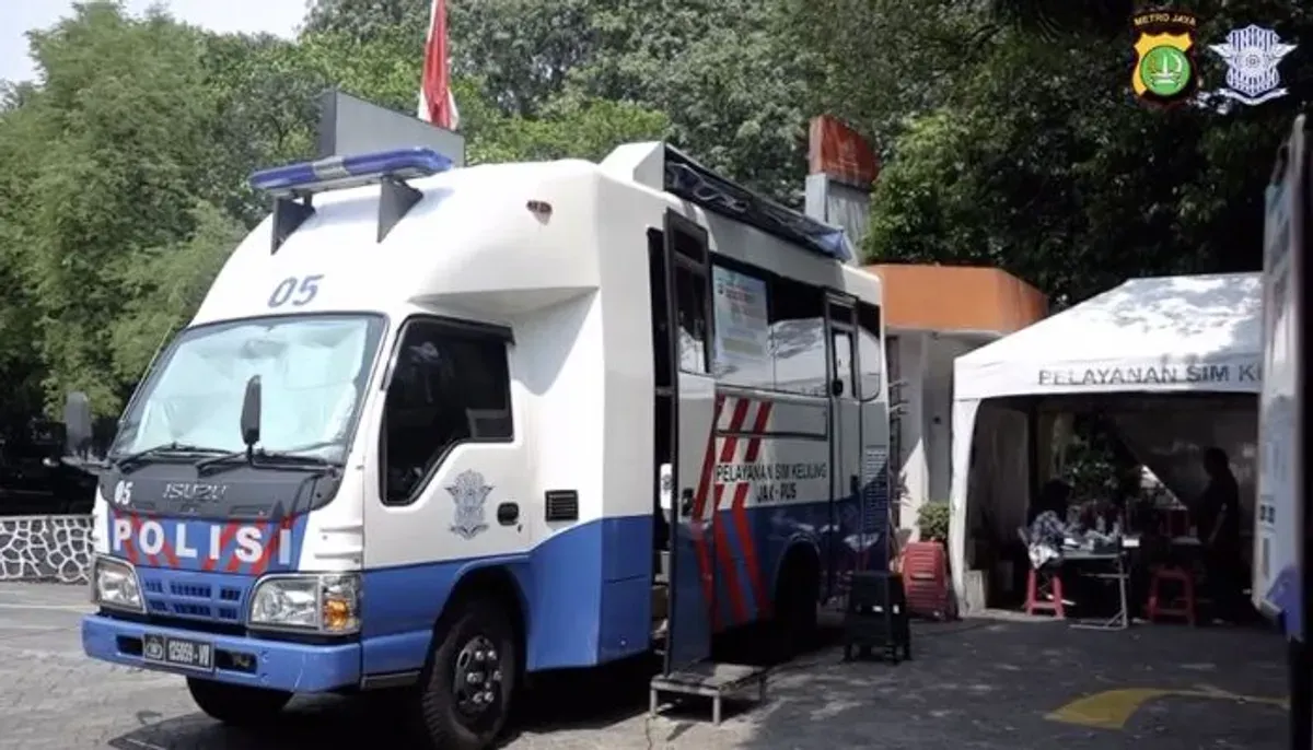 Layanan SIM Keliling Jakarta hari ini, Sabtu 31 Januari 2026. Ketahui lokasi, syarat perpanjangan SIM, biaya resmi, dan tips agar tidak antre panjang. (Sumber: Instagram/@satpasmetrojaya)