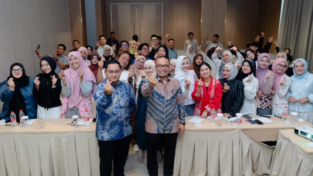 Aktivitas Training of Trainer (ToT) Kreator Konten (Content Creator) Baznas dan BI di Hotel Santika, Palembang, Sumsel. (Sumber: Istimewa)