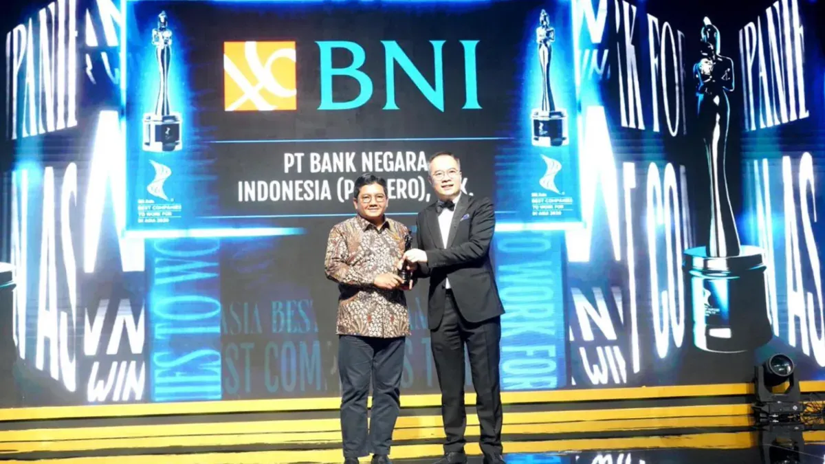 BNI raih penghargaan Best Companies to Work for in Asia 2026 dari HR Asia. (Sumber: Istimewa)