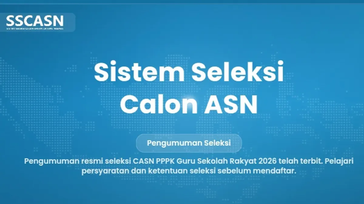 Cara membuat akun SSCASN untuk daftar PPPK Sekolah Rakyat 2026. (Sumber: SSCASN)