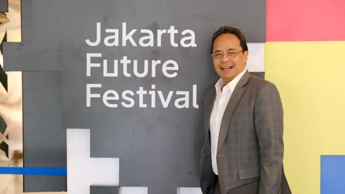 Direktur Utama Bank Jakarta, Agus H. Widodo dalam acara Jakarta Future Festival 2026. (Sumber: Istimewa)
