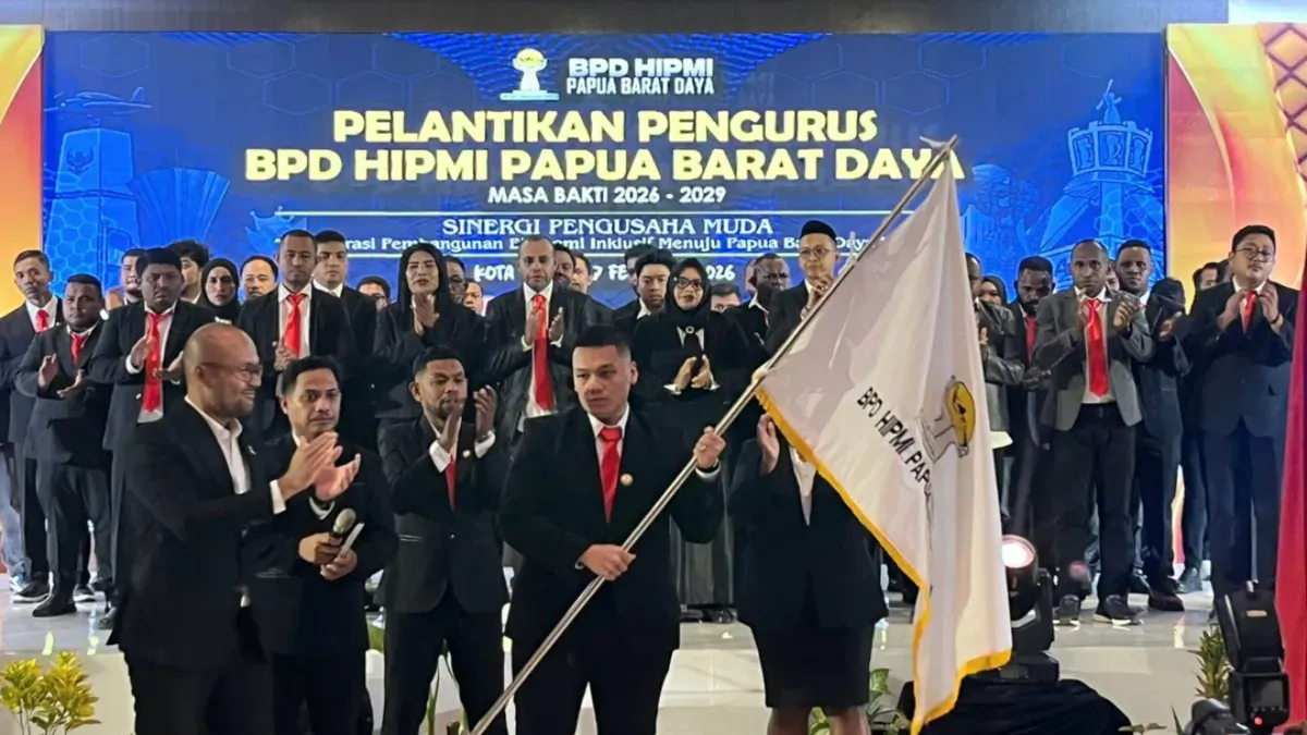 Kegiatan pelantikan pengurus BPD HIPMI Papua Barat Daya. (Sumber: Istimewa)