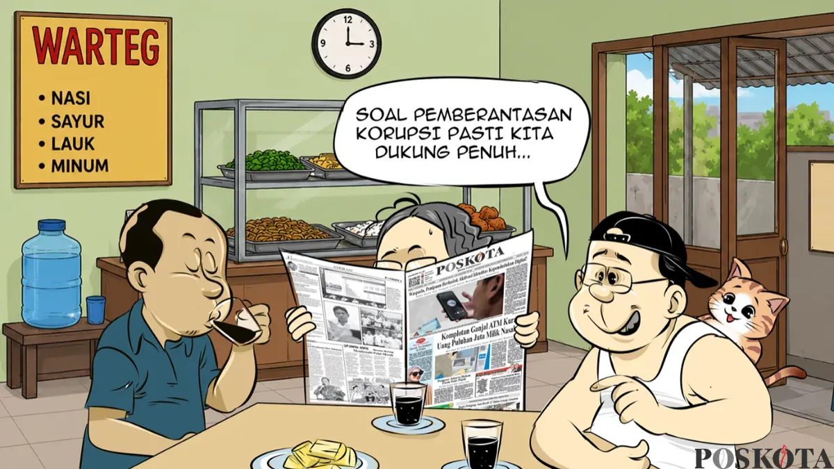 Ilustrasi Obrolan Warteg, Selasa, 9 Juni 2026. (Sumber: Poskota/Arif Setiadi)