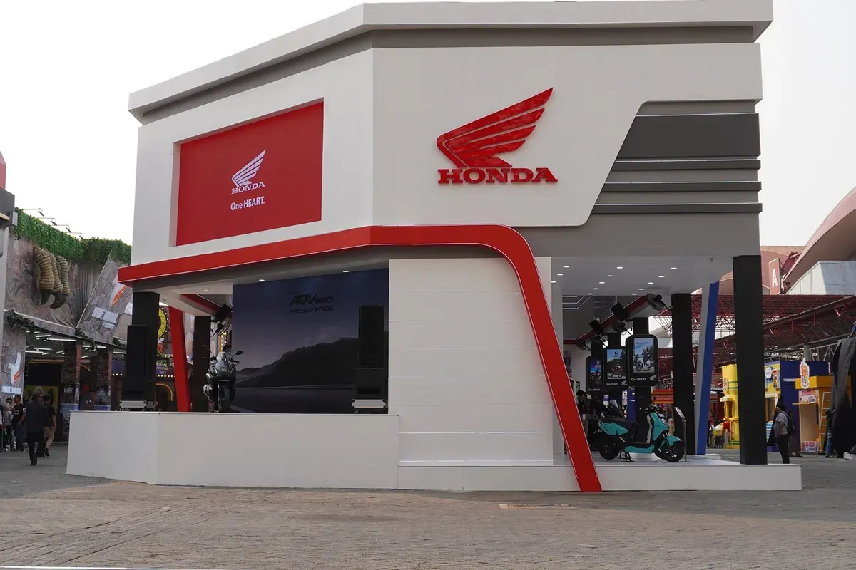 Honda menghadirkan booth megah di Jakarta Fair Kemayoran 2026 (Sumber: PT WMS)