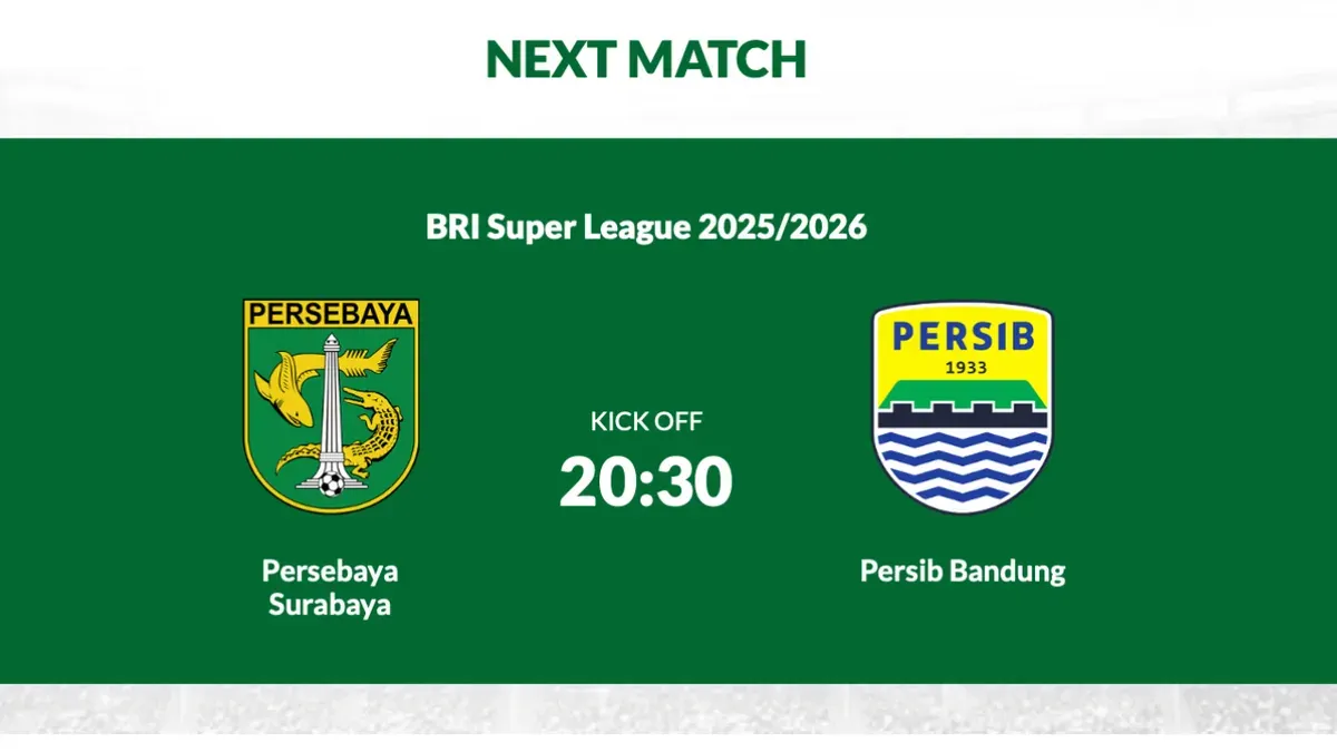 Ilustrasi link live streaming Persebaya vs Persib Bandung malam ini pukul 20.30 WIB. (Sumber: Persebaya)