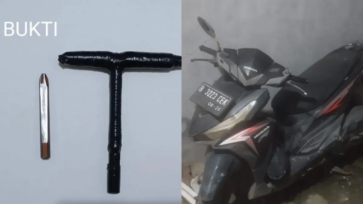 Barang bukti yang diamankan pihak kepolisian. (Sumber: Polsek Cipondoh)