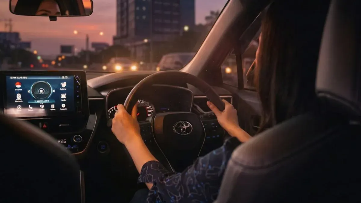 Ilustrasi tips aman buka puasa saat mengemudi mobil. (Sumber: Auto2000)