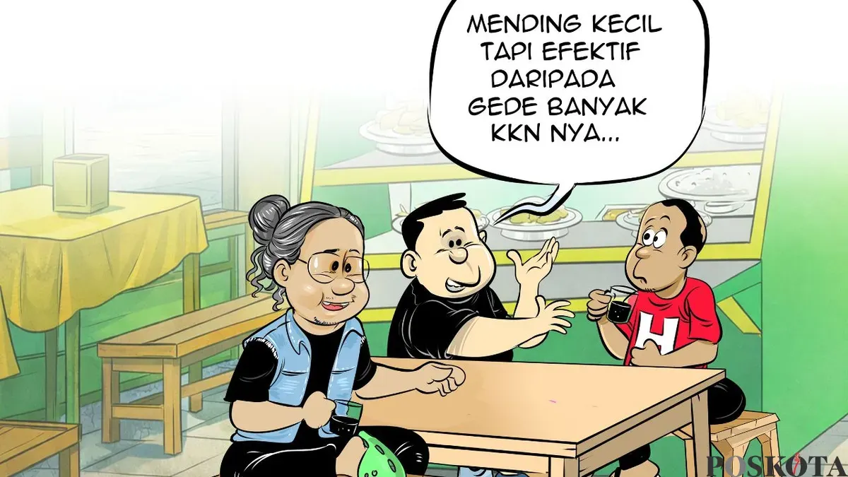Obrolan warteg hari ini, Senin, 16 Maret 2026. (Sumber: Poskota/Arif Setiadi)