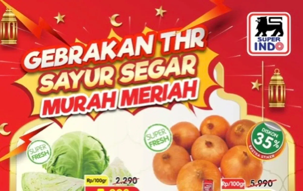 Daftar promo Superindo Senin 16 Maret 2026. (Sumber: Instagram/@infosuperindo)