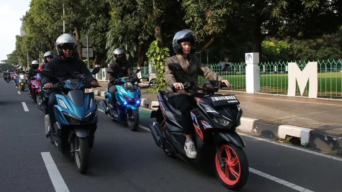 Komunitas Honda Vario Jakarta menggelar Ramadhan Hopeful Riding. (Sumber: WMS)