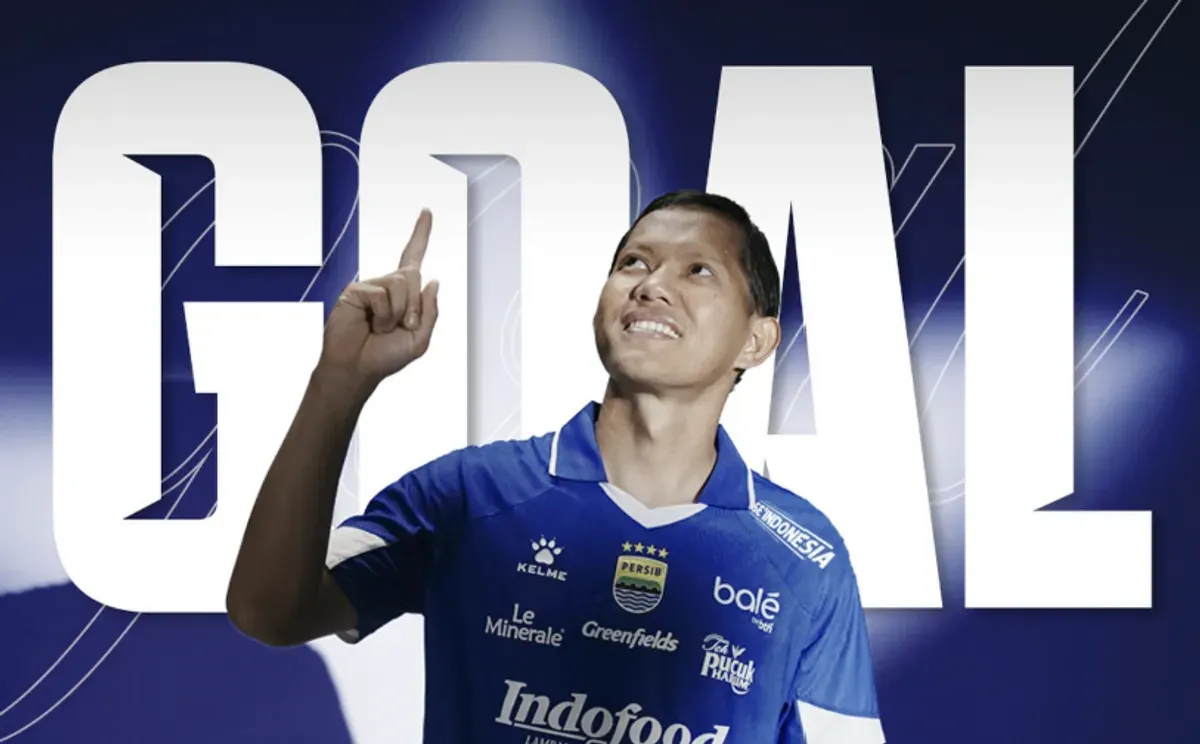 Adam Alis merayakan gol kemenangan Persib Bandung saat menaklukkan Persija Jakarta 2-1 dalam laga Super League 2025/2026 di Stadion Segiri, Samarinda. (Sumber: Dok/Persib)