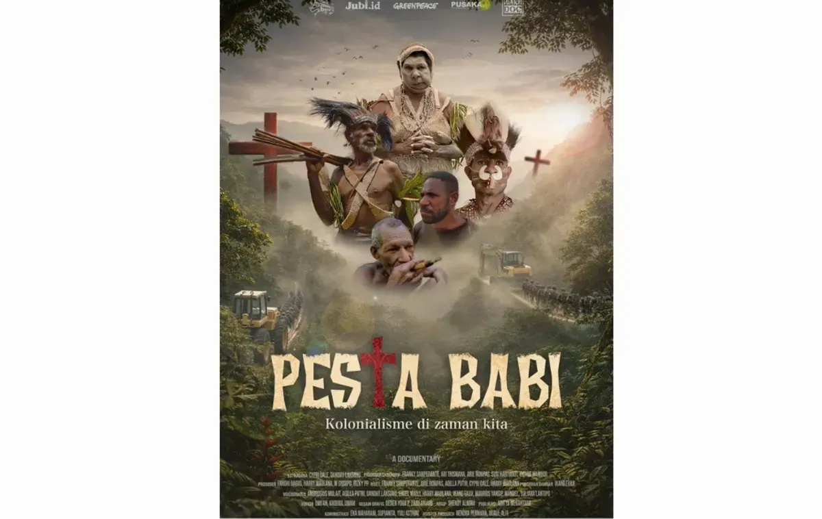 Film dokumenter Pesta Babi tengah menjadi perhatian belakangan ini setelah mengangkat isu lingkungan dan konflik pembangunan di Papua Selatan. (Sumber: X/@HabisNontonFilm)