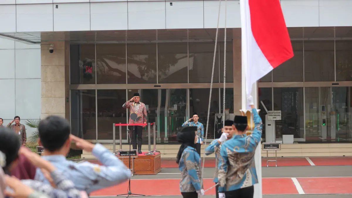 Gelaran upacara Hari Kebangkitan Nasional yang berlangsung di halaman Setjen DPR RI, Senayan, Jakarta, Rabu, 20 Mei 2026. (Sumber: Istimewa)