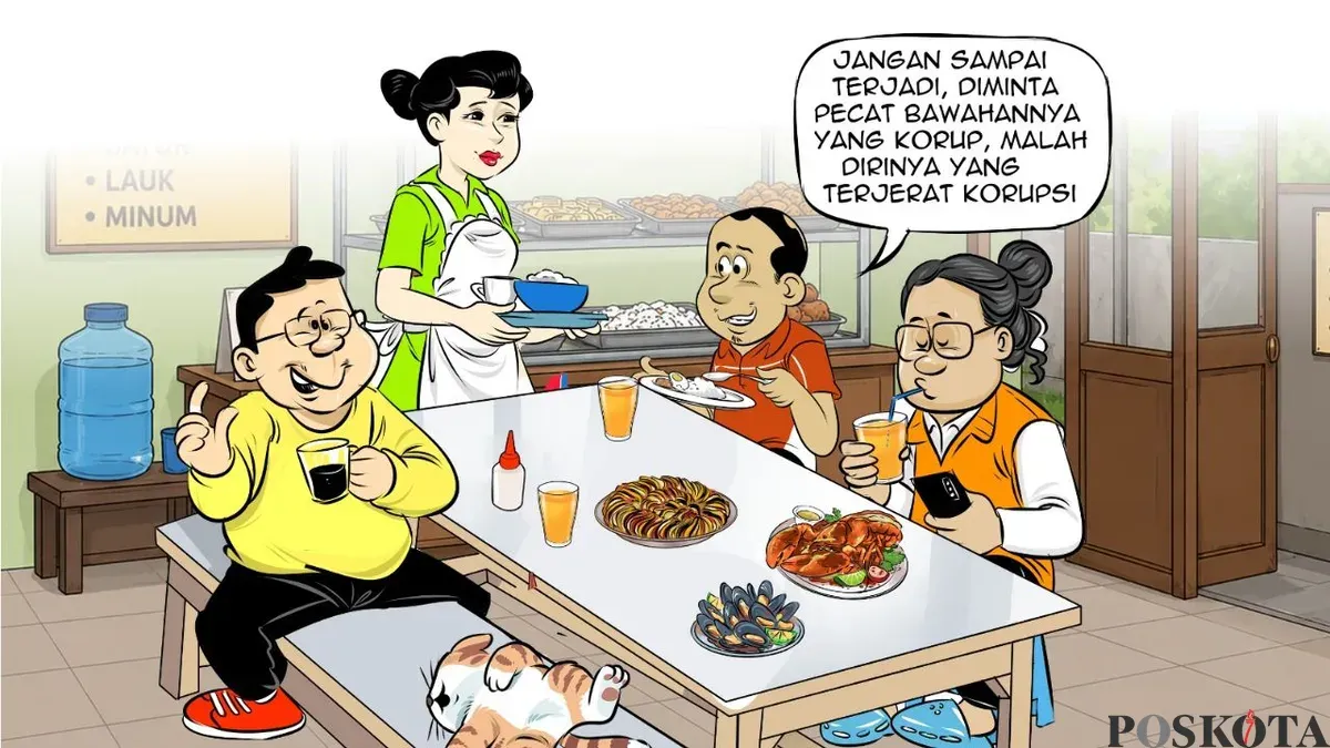 Obrolan warteg edisi hari ini, Kamis, 21 Mei 2026. (Sumber: Poskota/Arif Setiadi)
