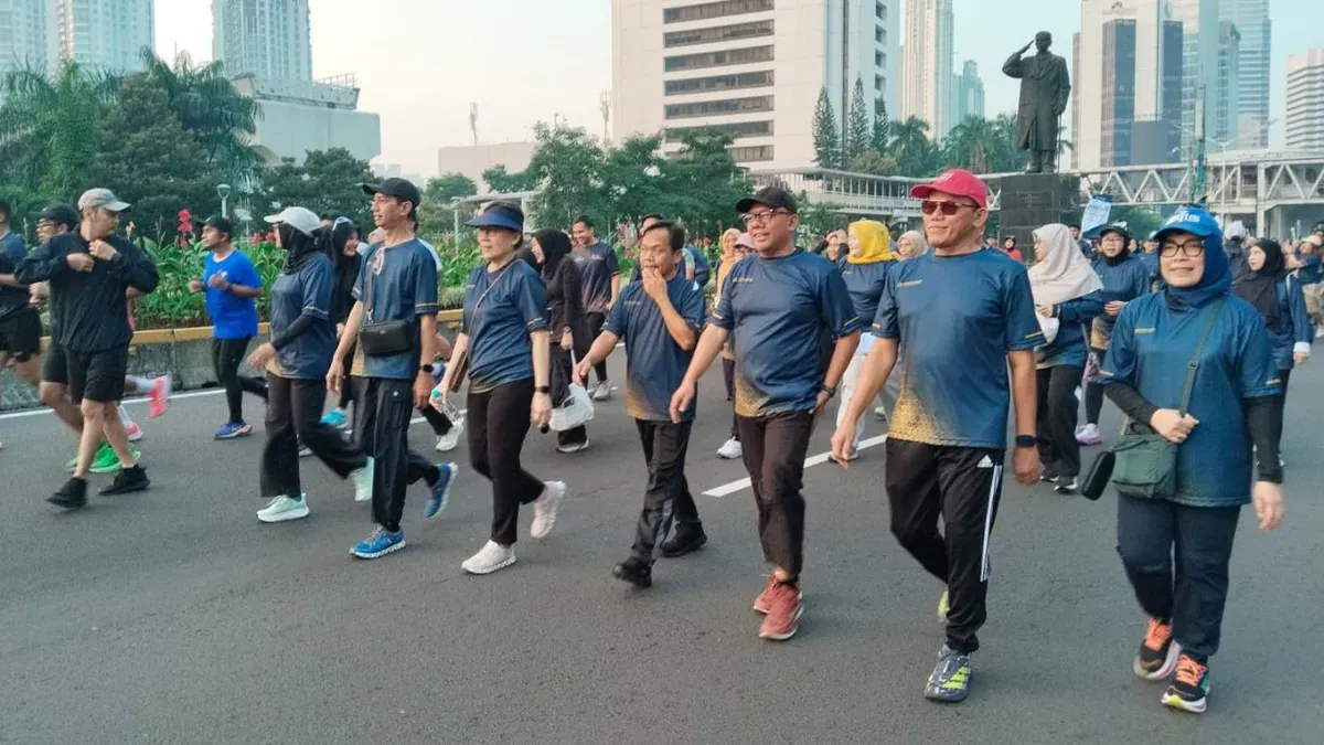 Fun Walk BPJS Kesehatan di kawasan Car Free Day Sudirman-Thamrin, Jakarta Pusat, Minggu, 24 Mei 2026. (Sumber: Dok. Istimewa)