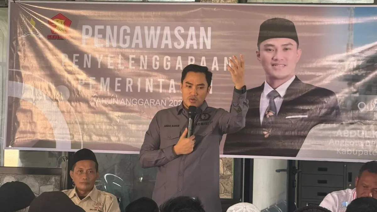 Anggota DPRD Jabar, Abdul Karim menggelar kegiatan Pengawasan Penyelenggaraan Pemerintahan di Desa Sukadana, Kabupaten Cianjur. (Sumber: Dok. Istimewa)