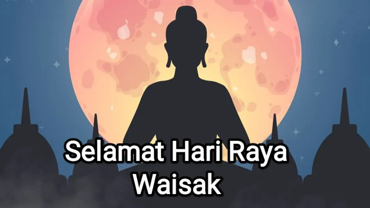 Ilustrasi - Contoh ucapan selamat Hari Raya Waisak 2026. (Sumber: Pinterest/helios slwhsph)