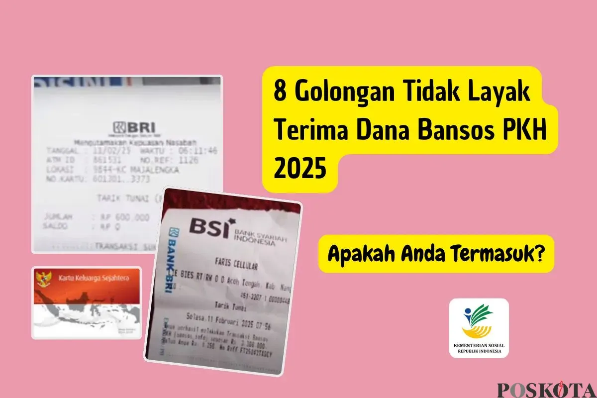 Berikut ini delapan golongan yang tidak kayak terima bansos PKH 2025. (Sumber: Poskota/Iko Sara Hosa)
