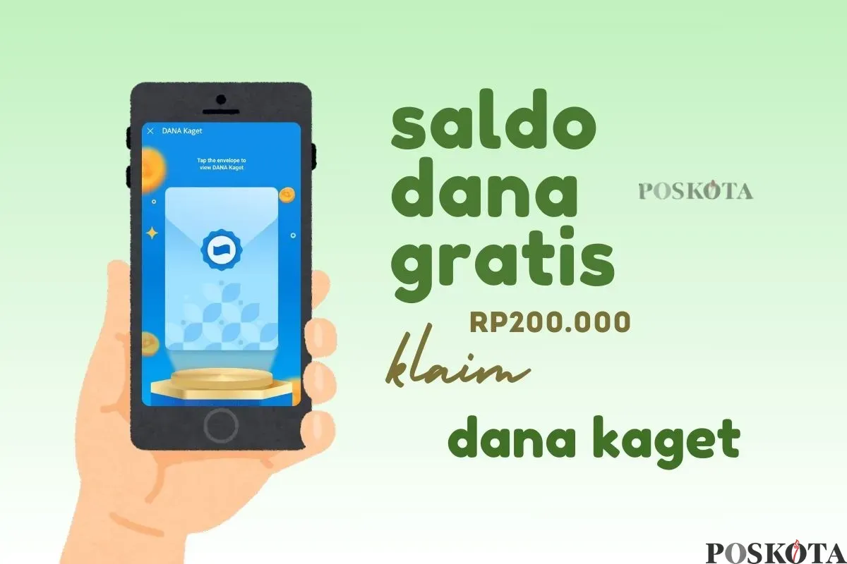 Ilustrasi mendapat saldo DANA gratis dari fitur DANA Kaget (Sumber: Poskota/Della Amelia)
