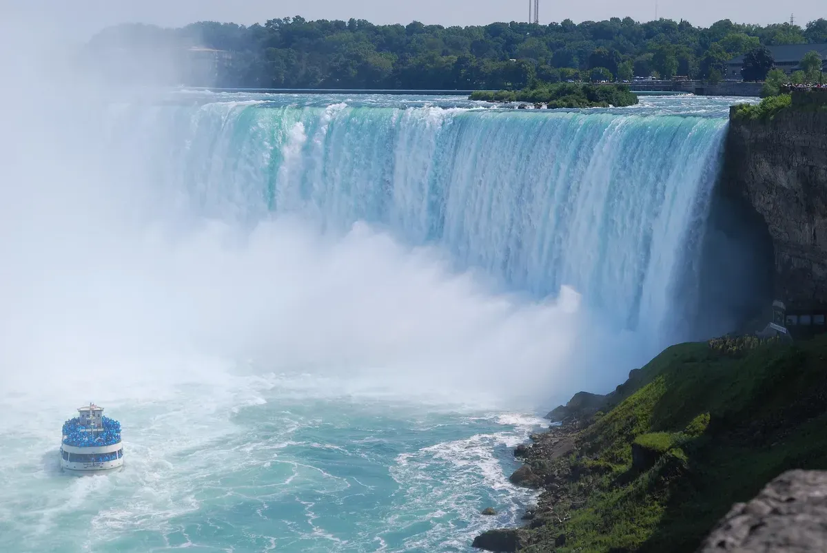 Air Terjun Niagara, yang berada di perbatasan antara negara bagian New York AS, dan wilayah provinsi Ontario, Kanada. (Sumber: Foto/Pixabay)