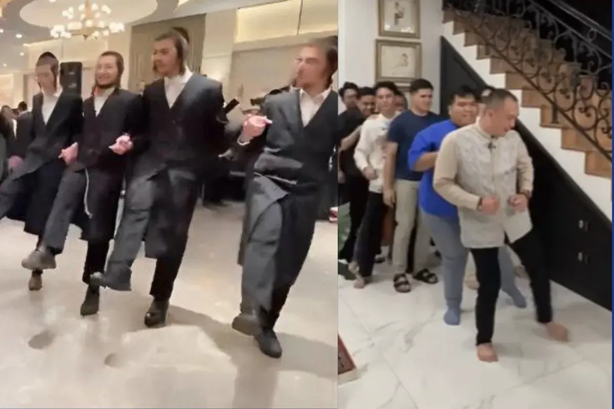 Letkajenkka, tarian rakyat Finlandia yang kembali populer di media sosial dipaki unutk joget bagi-bagi THR. Mirip tarian Yahudi?
