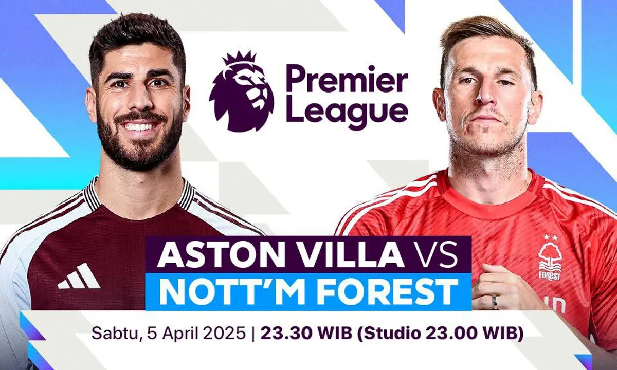 Link nonton live streaming Aston Villa vs Nottingham Forest. (Sumber: Vidio)