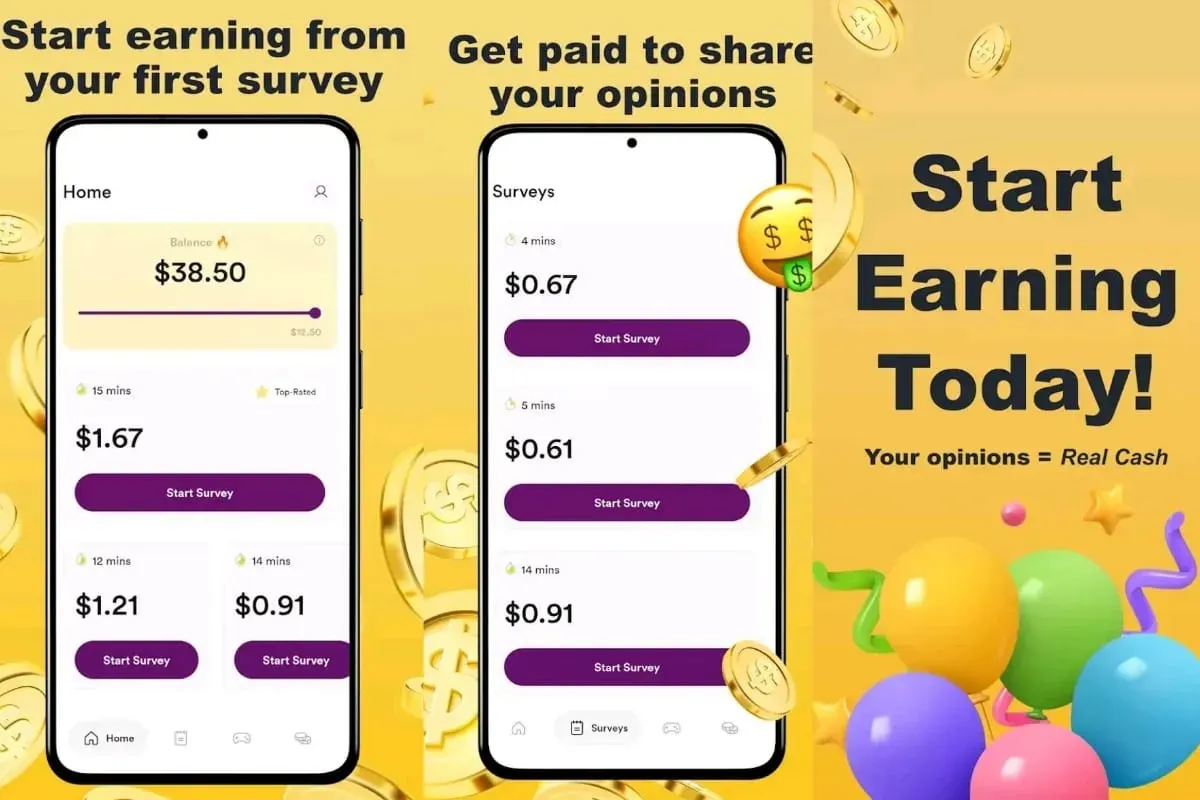 Isi Survei dan Klaim Uang Gratis Dalam Hitungan Menit Setiap Hari, Begini Caranya (Sumber: Play Store)