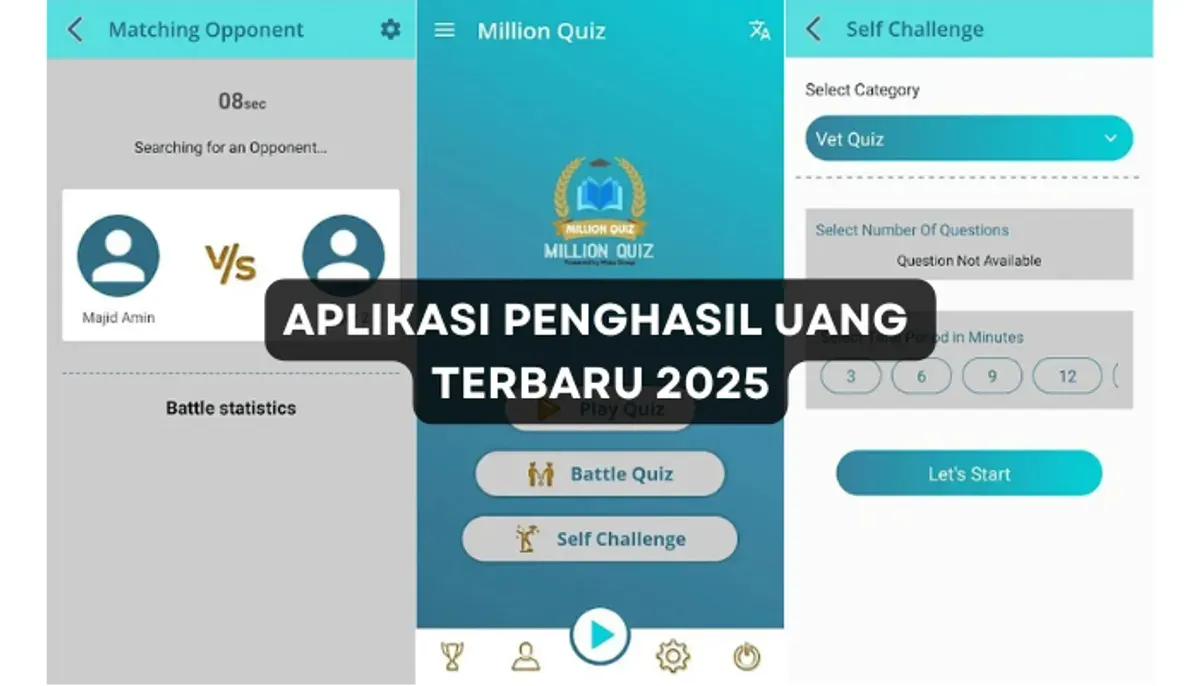 Cukup dengan menjawab kuis yang mudah berikut ini, Anda berkesempatan menerima saldo DANA gratis langsung ke dompet elektronik tanpa perlu modal! (Sumber: Google Play)