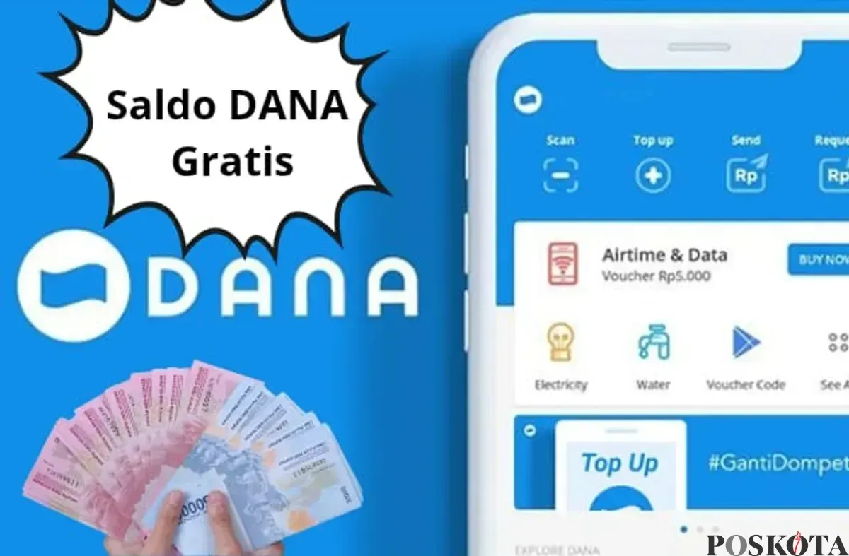 Saldo DANA gratis hari ini Kamis, 10 April 2025. (Sumber: Poskota/Risti Ayu Wulansari)