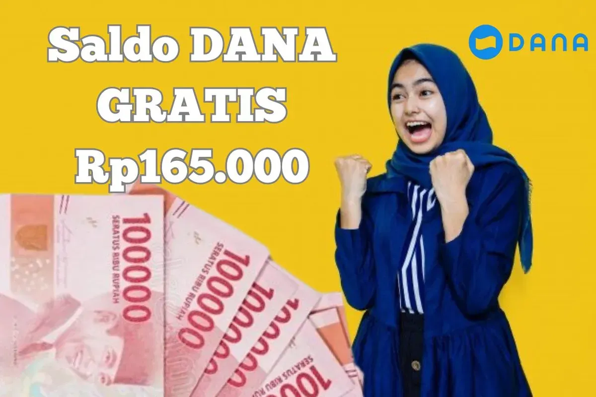 Cara klaim saldo DANA Gratis Rp165.000 cair ke rekening dompet elektronikmu. (Sumber: Poskota/Syania Nurul Lita Baikuni)