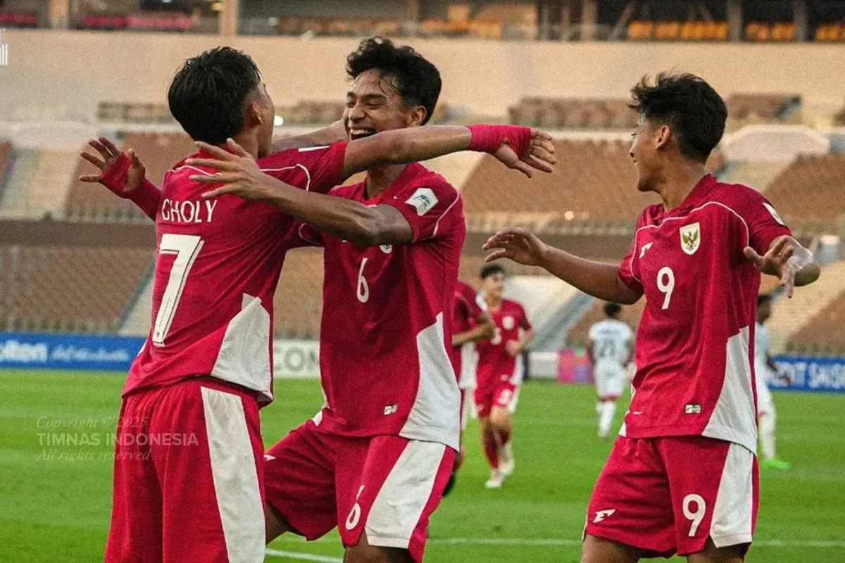 Potret para pemain Timnas Indonesia U-17. (Sumber: X/@TimnasIndonesia)