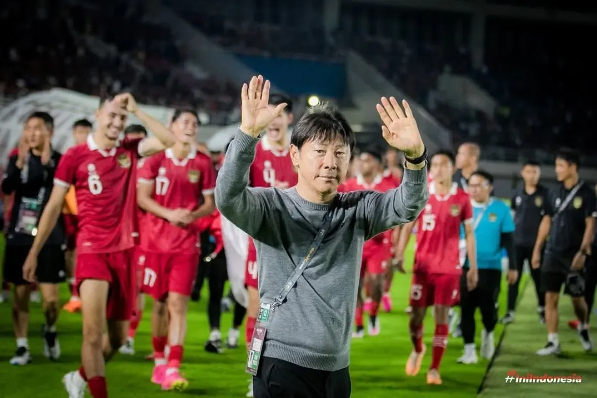 Potret pelatih Shin Tae-yong saat masih bersama Timnas Indonesia. (Sumber: Instagram/republikindonesia)