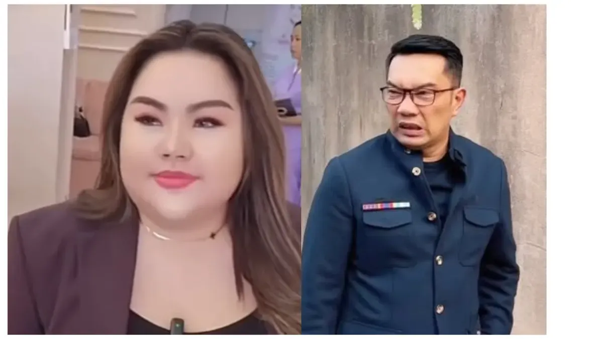 Kolase Lisa Mariana dan mantan Gubernur Jabar Ridwan Kamil yang diduga pernah menjadi asmara antar keduanya. (Sumber: Kolase Instagram @RidwanKamil dan @wkwkmedsos)