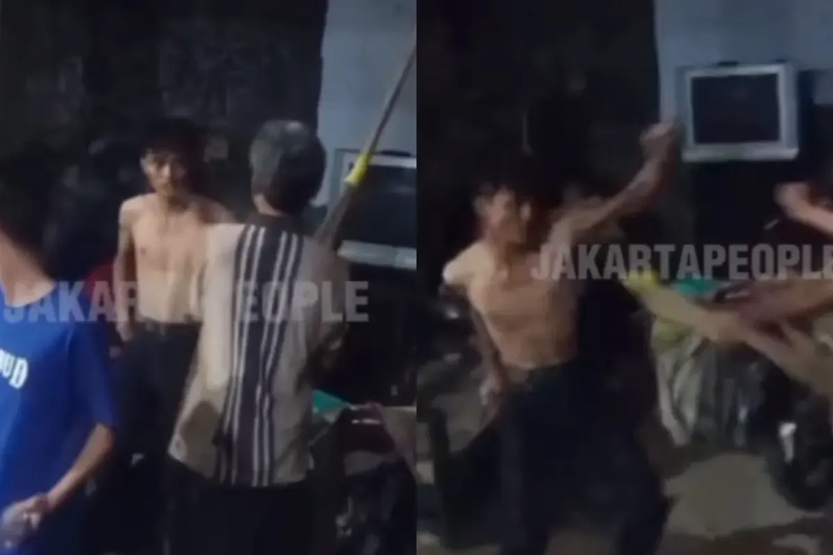 Kronologi pemuda menusuk pemilk warung di Jakarta Timur seusai tidak terima ditegur. (Sumber: Tangkap Layar Instagram/@funnelmedia)