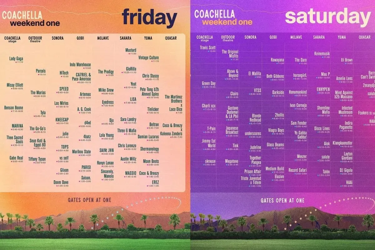 Link nonton streaming Coachella gratis 11-13 April 2025. (Sumber: Instagram/@coachella)