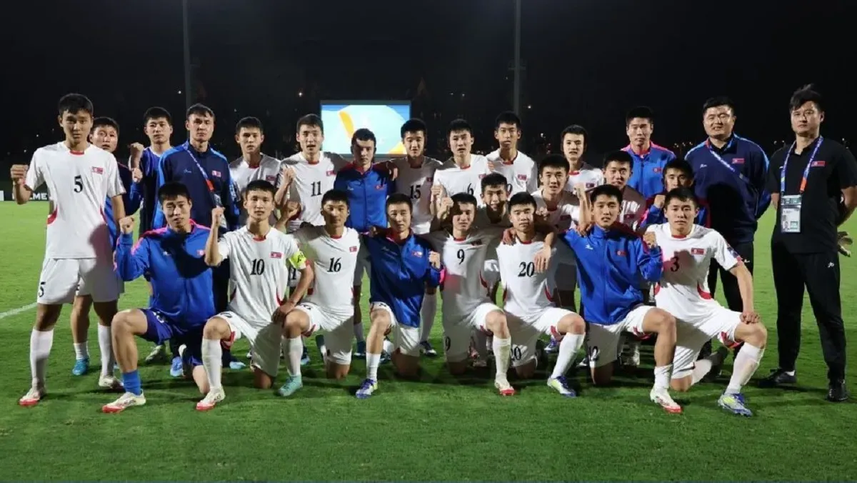 Skuad Korea Utara menjadi lawan Timnas Indonesia di perempat final Piala Asia U-17 2025. (Foto: Dok. AFC)