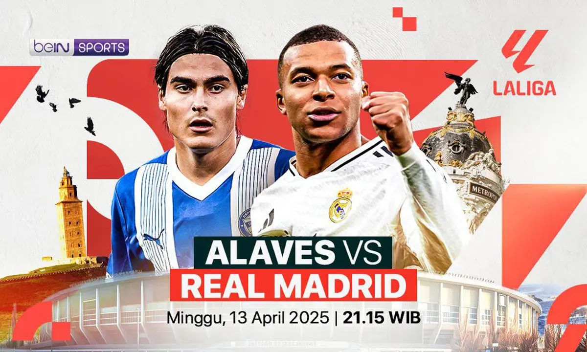 Link live streaming Alaves vs Real Madrid. (Sumber: Vidio)