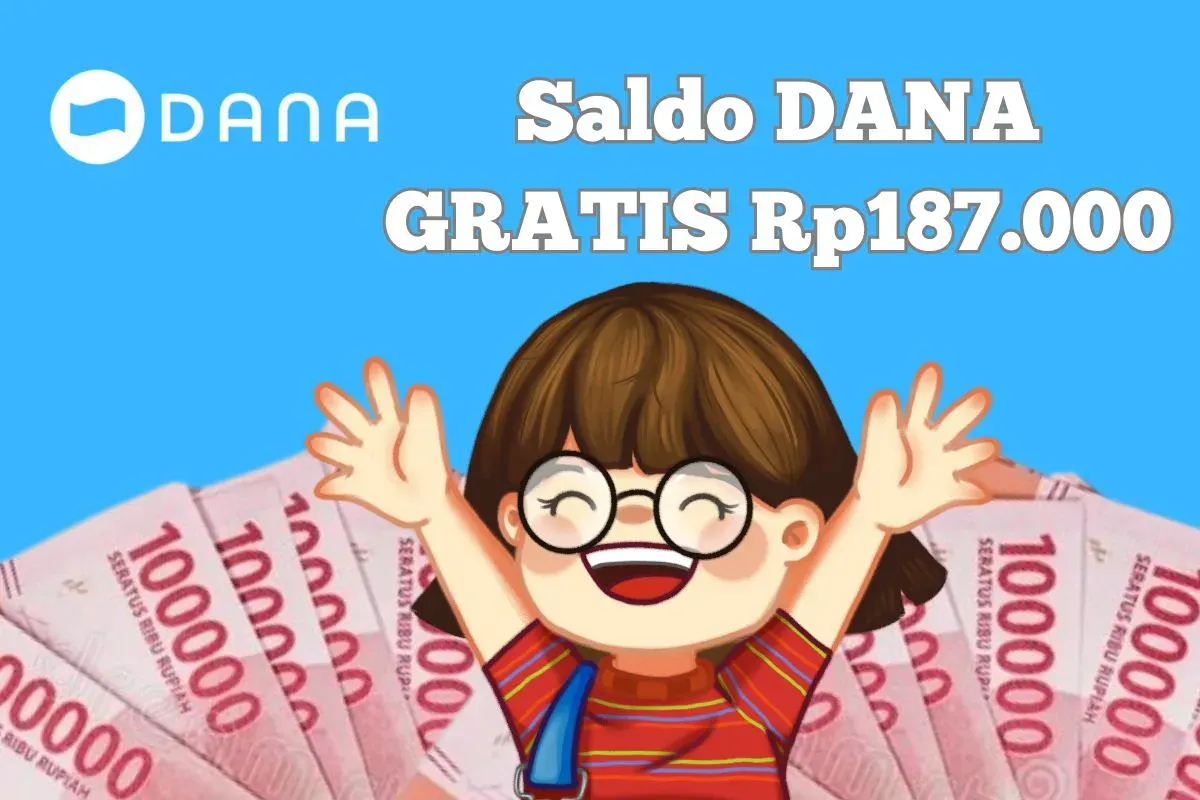 Cara cairkan saldo DANA Gratis Rp187.000 hari ini. (Sumber: Poskota/Syania Nurul Lita Baikuni)
