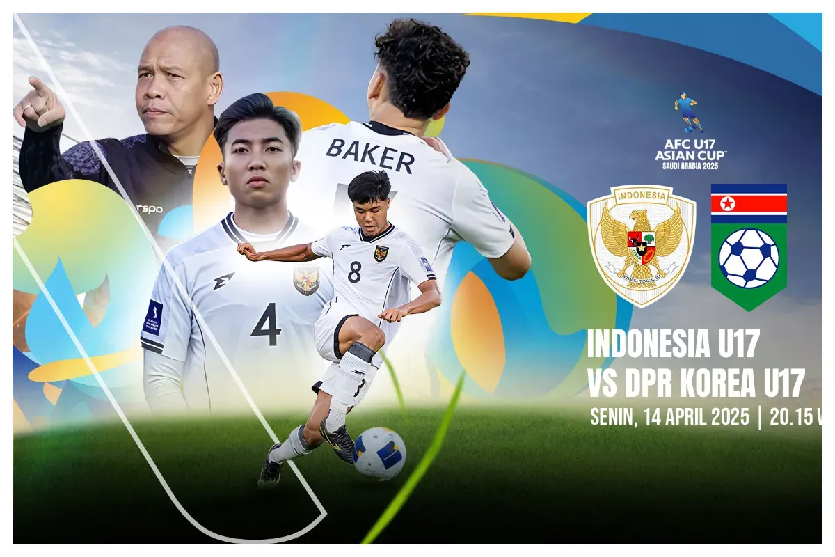 Link live streaming Piala Asia U-17 Timnas Indonesia vs Korea Utara kick off jam 21.00 WIB. (Sumber: Vision+)