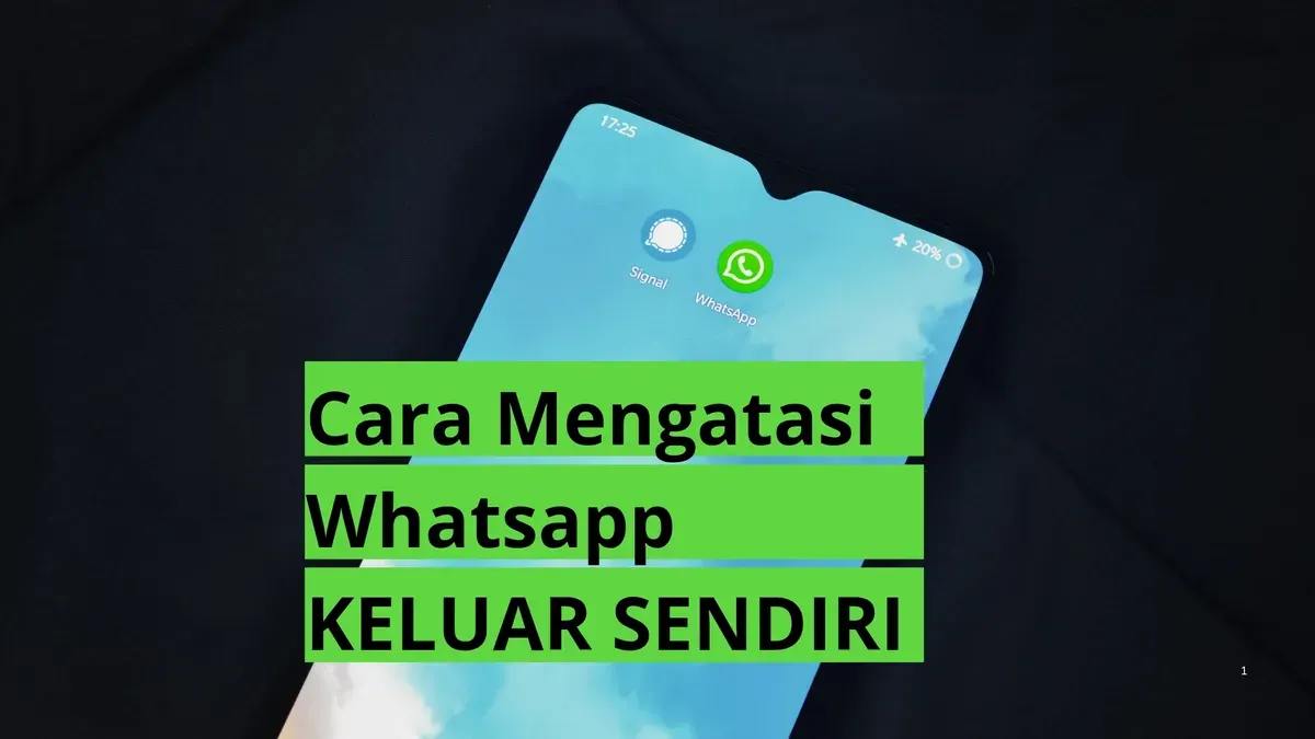 Cara mengatasi aplikasi WhatsApp yang sering keluar dengan sendirinya, tanpa perlu uninstall WhatsApp. (Canva)