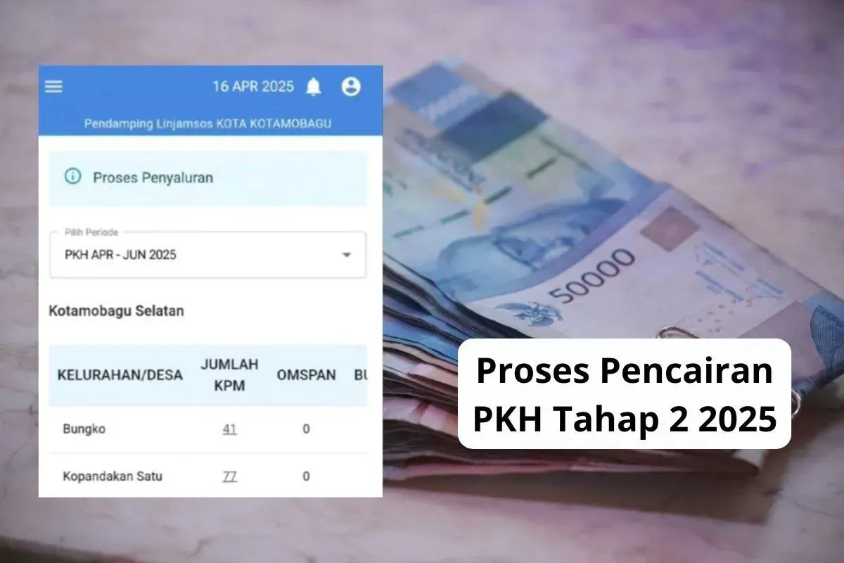 Contoh proses pencairan bansos PKH tahap 2 2025. (Sumber: Poskota/Audie Salsabila)