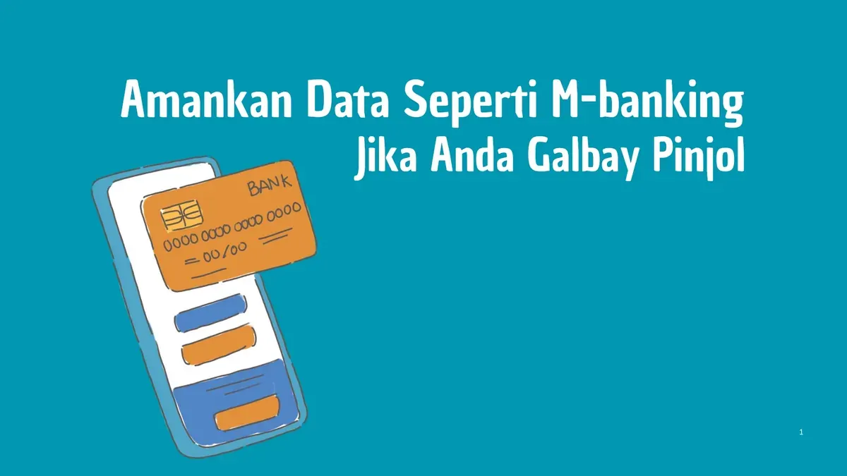 Apakah perlu amankan m-bangking jika galbay pinjol. (Canva)