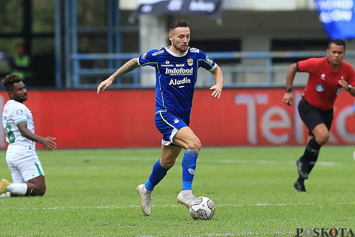 Pemain Persib, Marc Klok (Sumber: Poskota/Ade Mamad)