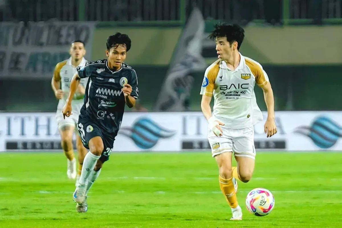 Hasil PSS Sleman vs Dewa United dimenangkan Banten Warrior sekaligus memangkas jarak dengan Persib di klasemen Liga 1 2024-25. (Sumber: Instagram @dewaunitedfc)