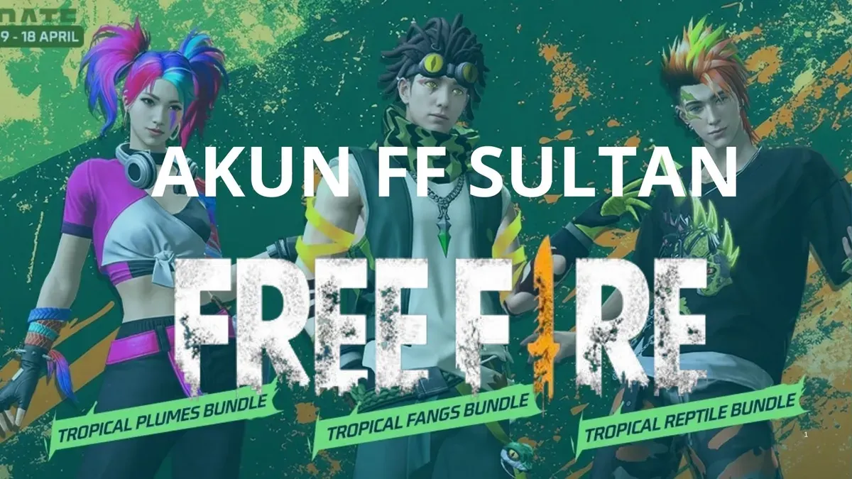 Klaim akun Free Fire terbaru April 2025. (Garena)