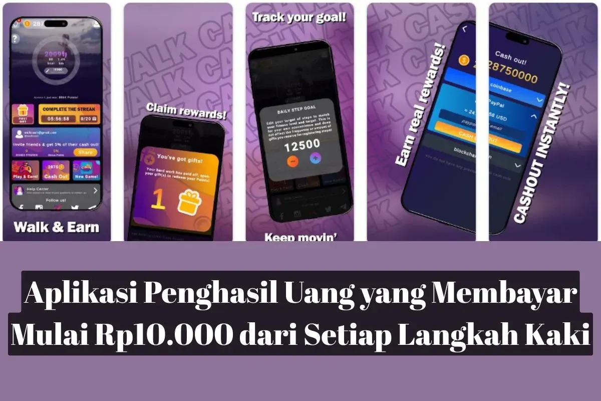 Aplikasi penghasil uang yang membayar mulai Rp10.000 (Sumber: Google Play/CashWalk)